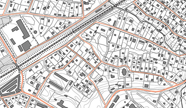 Plan topographique issu d’un levé de précision