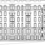 Levé de façades pour relevé architectural de bâtiment