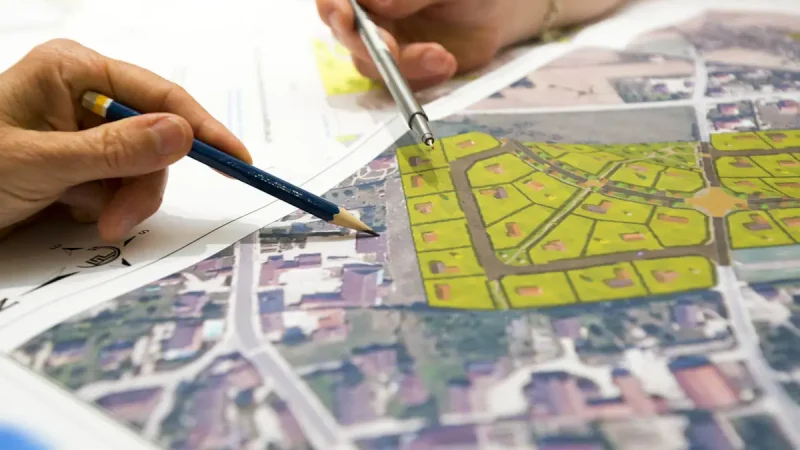 Plan de délimitation foncière et parcellaire