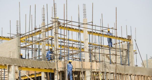 Bâtiment réalisé avec contrôle topographique de précision